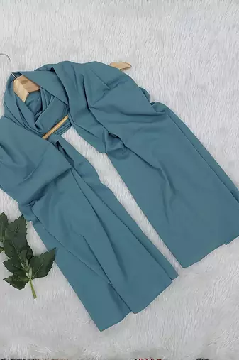 Ana light weight soft poly crinkle sea green hijab