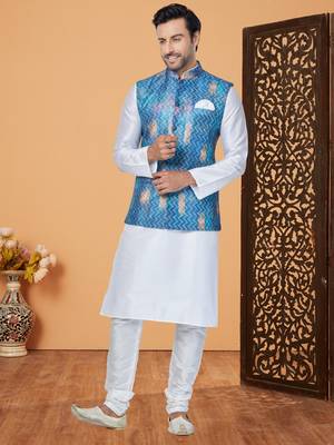 Kurta Pajama with Jacket Set 1
