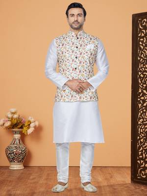 Kurta Pajama with Jacket Set 1