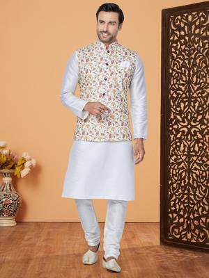 Kurta Pajama with Jacket Set 2
