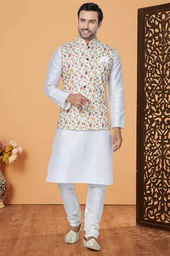 Kurta Pajama with Jacket Set