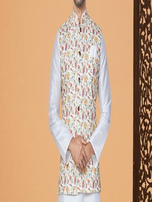 Kurta Pajama with Jacket Set 3