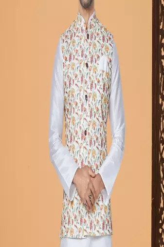 Kurta Pajama with Jacket Set