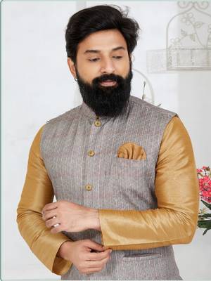 Kurta Pajama with Jacket Set 2
