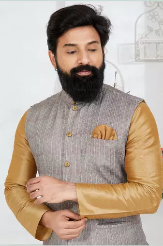 Kurta Pajama with Jacket Set