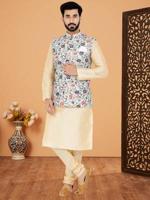 Kurta Pajama with Jacket Set 1