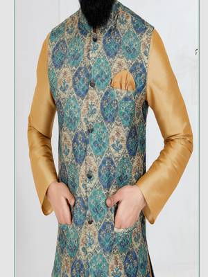 Kurta Pajama with Jacket Set 3