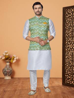Kurta Pajama with Jacket Set 1