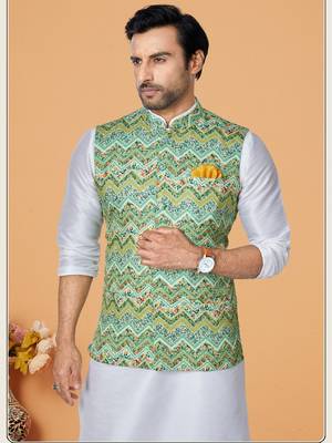 Kurta Pajama with Jacket Set 2