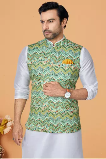 Kurta Pajama with Jacket Set