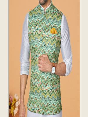 Kurta Pajama with Jacket Set 3