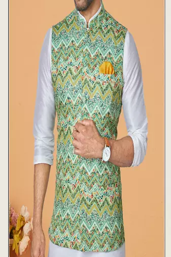 Kurta Pajama with Jacket Set
