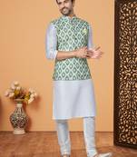 Kurta Pajama with Jacket Set