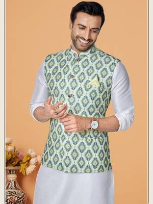 Kurta Pajama with Jacket Set 2