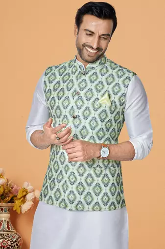 Kurta Pajama with Jacket Set