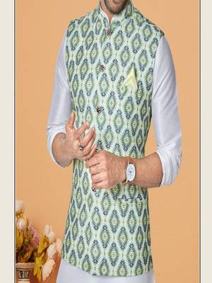 Kurta Pajama with Jacket Set 3