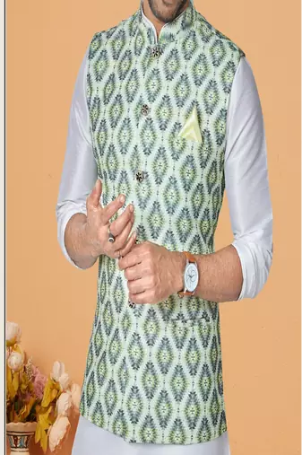 Kurta Pajama with Jacket Set
