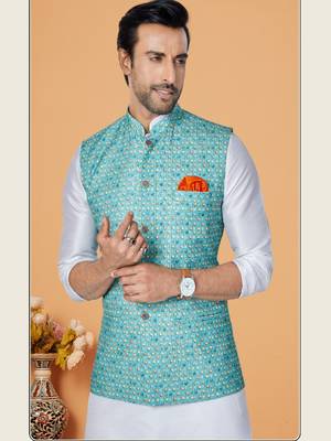 Kurta Pajama with Jacket Set 2