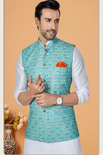 Kurta Pajama with Jacket Set