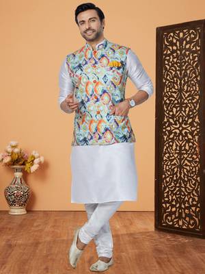 Kurta Pajama with Jacket Set 1