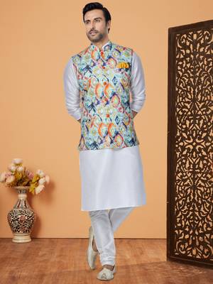 Kurta Pajama with Jacket Set 2