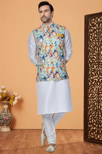 Kurta Pajama with Jacket Set