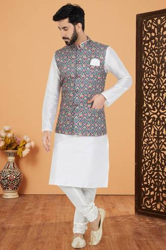 Kurta Pajama with Jacket Set