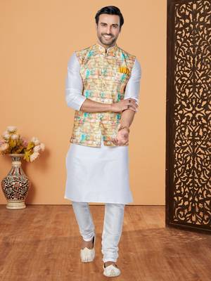 Kurta Pajama with Jacket Set 1