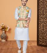 Kurta Pajama with Jacket Set