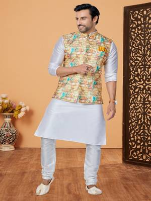 Kurta Pajama with Jacket Set 2