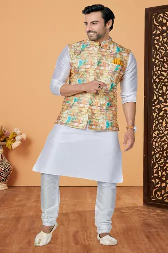Kurta Pajama with Jacket Set
