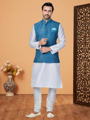 Kurta Pajama with Jacket Set 1