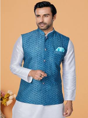 Kurta Pajama with Jacket Set 2