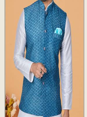 Kurta Pajama with Jacket Set 3