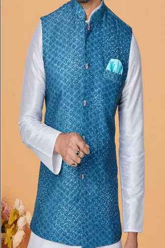Kurta Pajama with Jacket Set