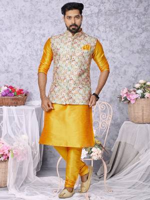 Kurta Pajama with Jacket Set 1