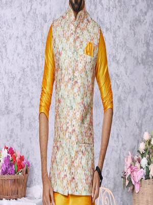 Kurta Pajama with Jacket Set 3
