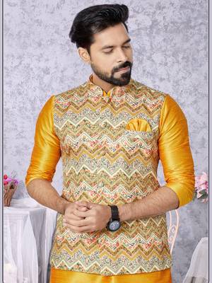 Kurta Pajama with Jacket Set 2