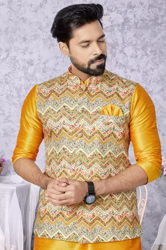 Kurta Pajama with Jacket Set