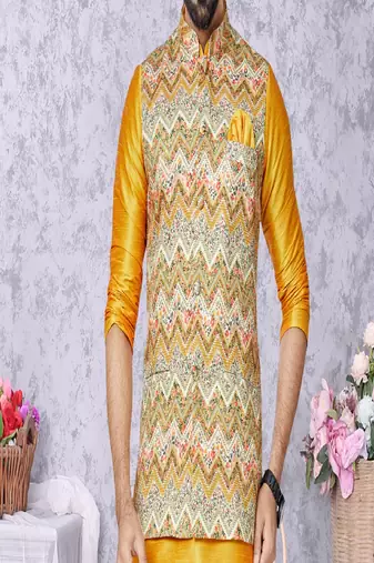 Kurta Pajama with Jacket Set