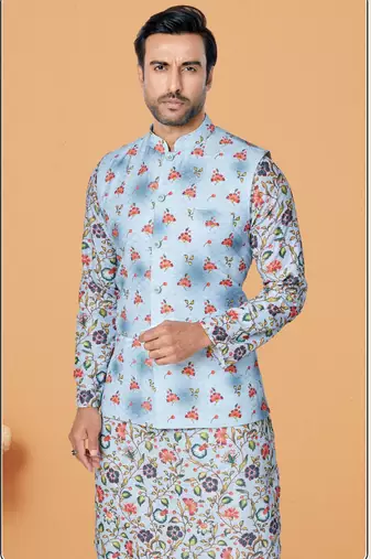 Kurta Pajama with Jacket Set
