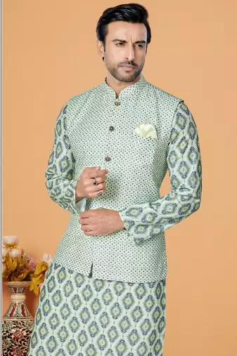 Kurta Pajama with Jacket Set
