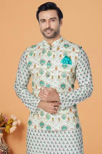 Kurta Pajama with Jacket Set