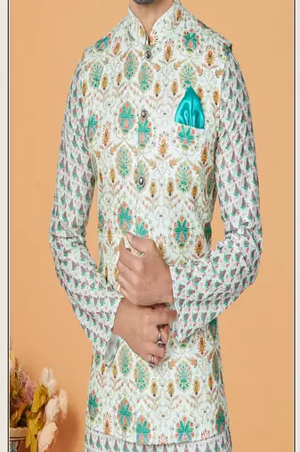 Kurta Pajama with Jacket Set