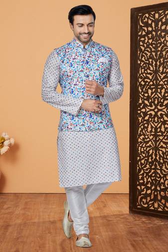 Kurta Pajama with Jacket Set