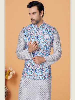 Kurta Pajama with Jacket Set 2