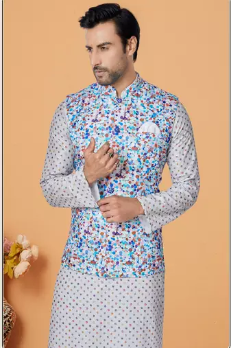 Kurta Pajama with Jacket Set