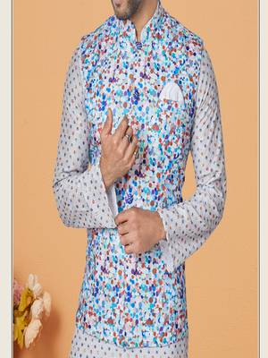 Kurta Pajama with Jacket Set 3