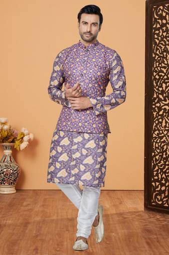 Kurta Pajama with Jacket Set