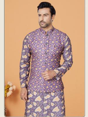 Kurta Pajama with Jacket Set 2